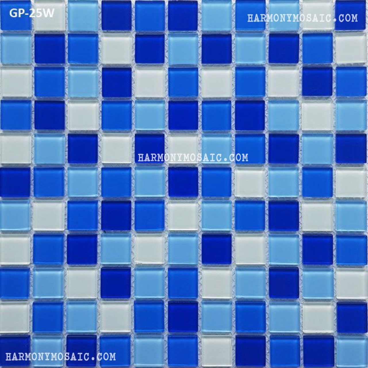Gạch mosaic thủy tinh GP-25W