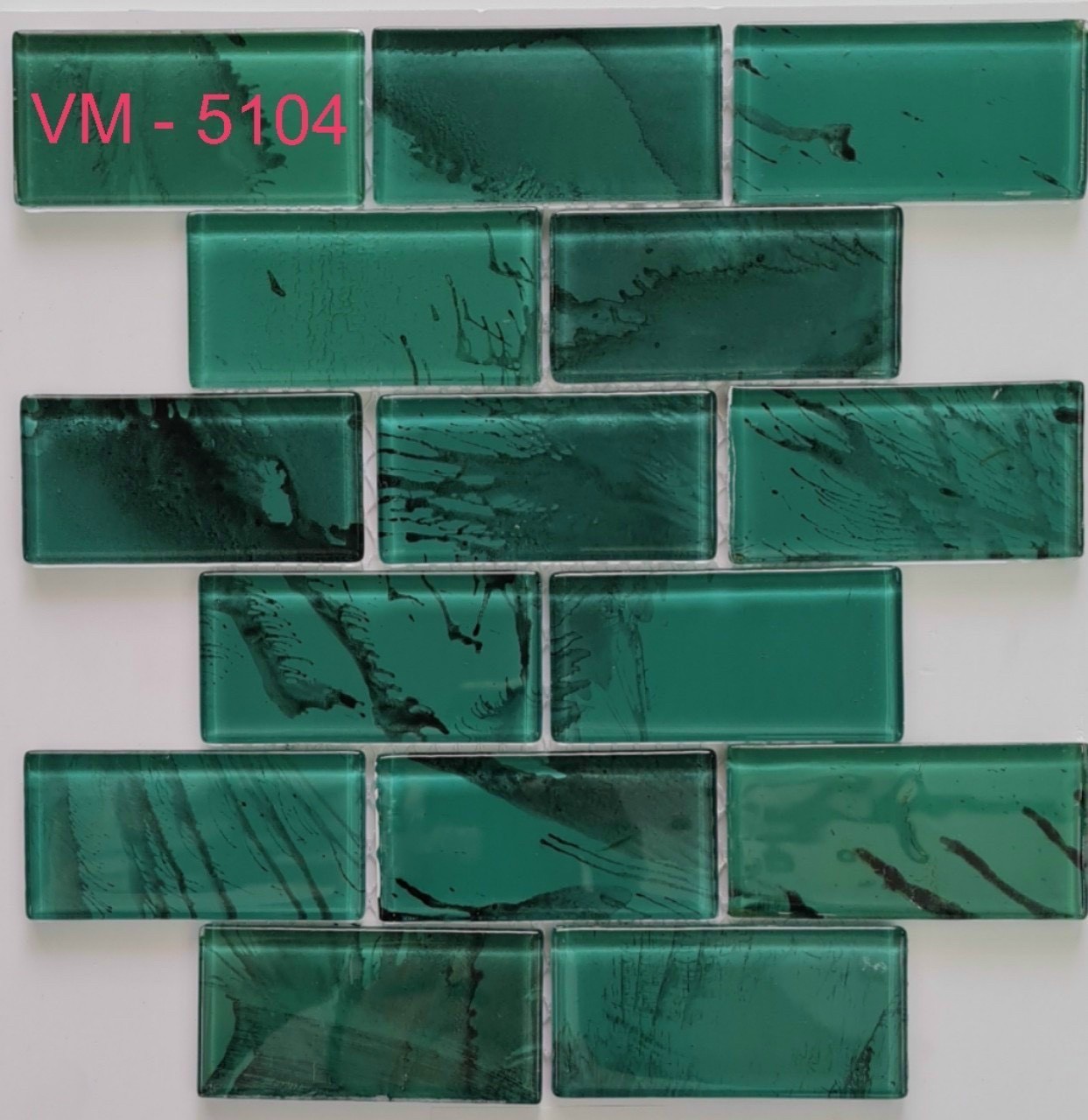 Gạch mosaic thủy tinh vân mây 5104
