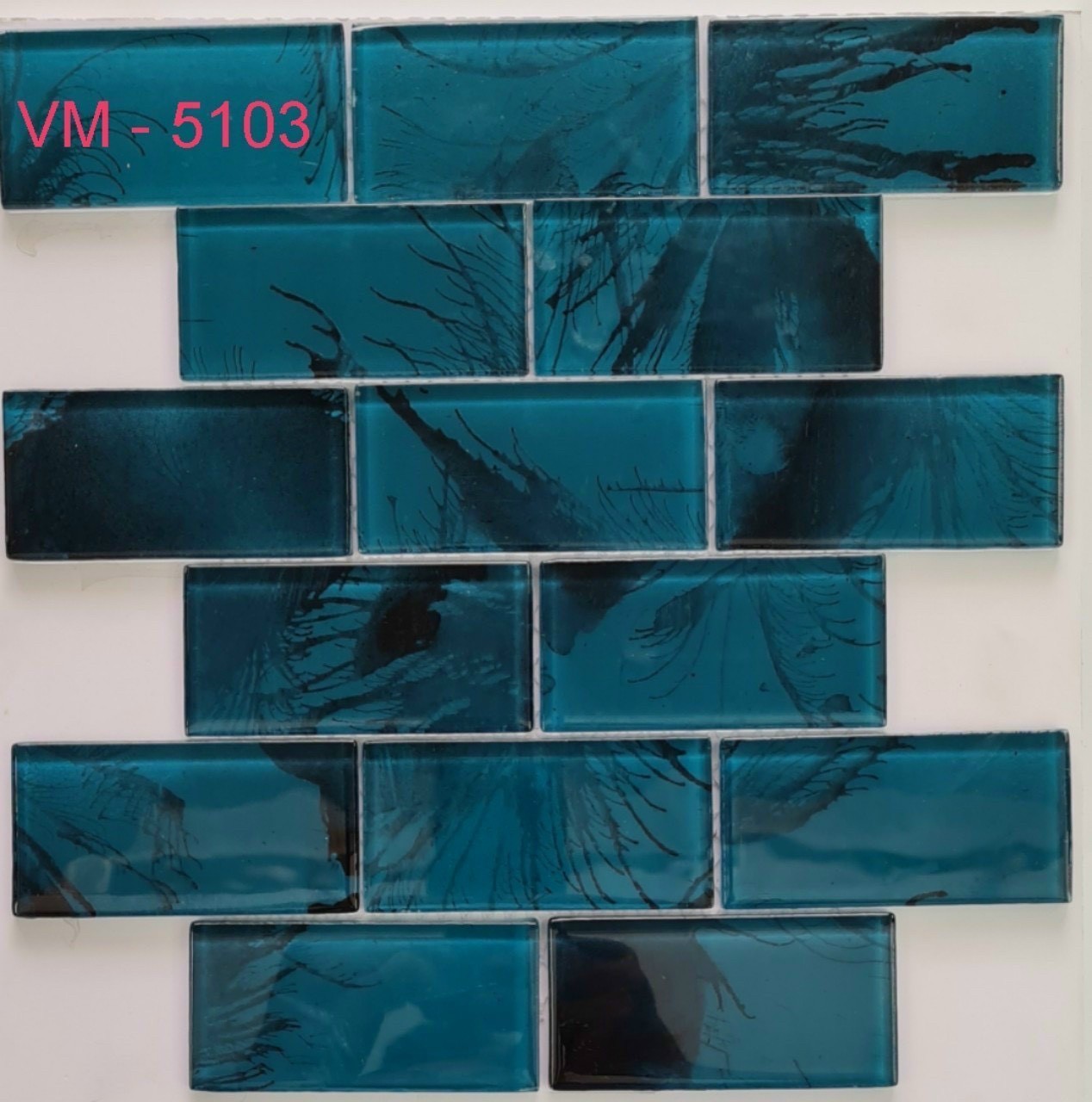 Gạch mosaic thủy tinh vân mây 5103