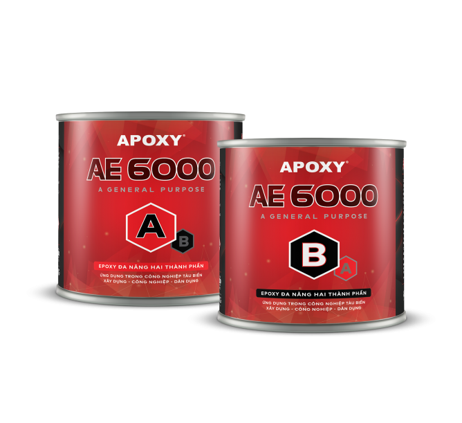 Keo epoxy 2 thành phần APOXY AE 6000 bộ 2kg