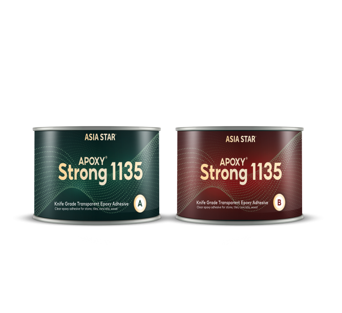 Keo epoxy 2 thành phần APOXY STRONG 1135 bộ 1kg